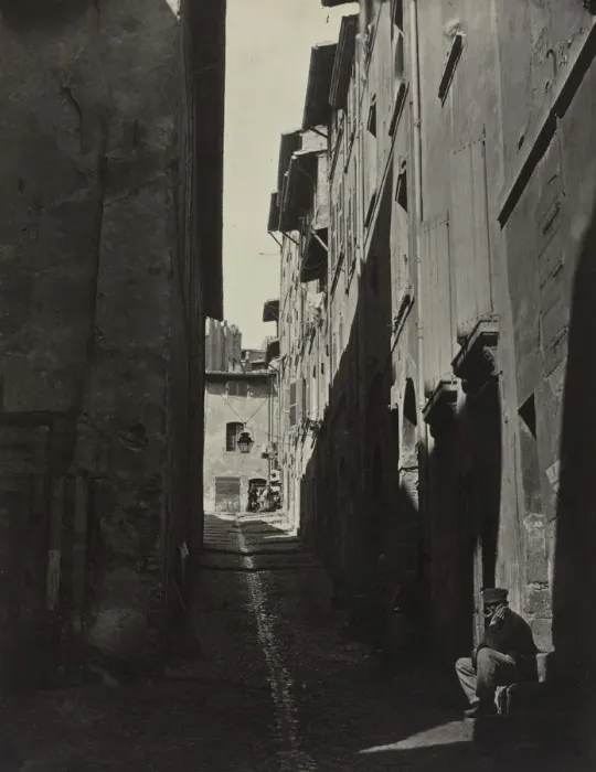 Framed Print : Renovation of the Old City of Marseille, Rue Caves de lOratoire, 1862. Creator: Adolphe Terris Framed Print : Renovation of the Old City of Marseille, Rue Caves de lOratoire, 1862. Creator: Adolphe Terris