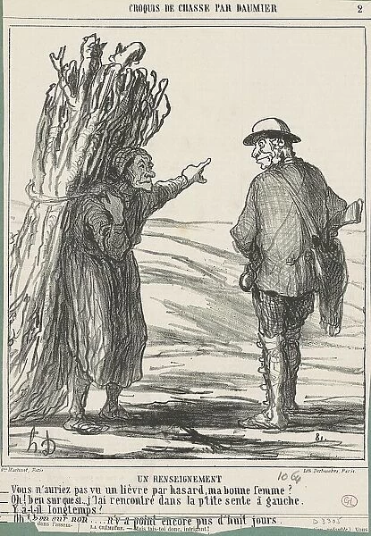 Un renseignement, 19th century. Creator: Honore Daumier