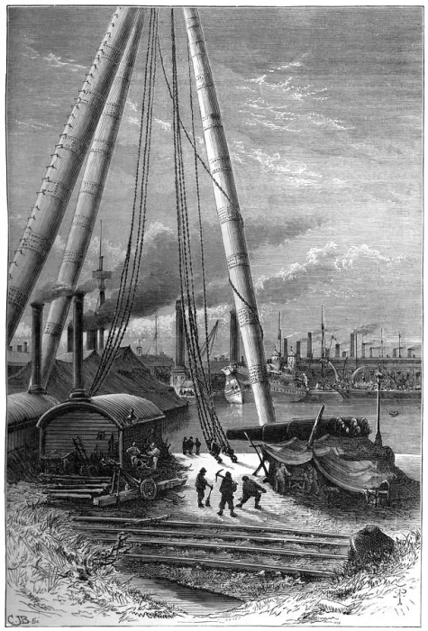 Framed Print : Repairing basin, Portsmouth Dockyard, c1880. Artist: CJB Framed Print : Repairing basin, Portsmouth Dockyard, c1880. Artist: CJB