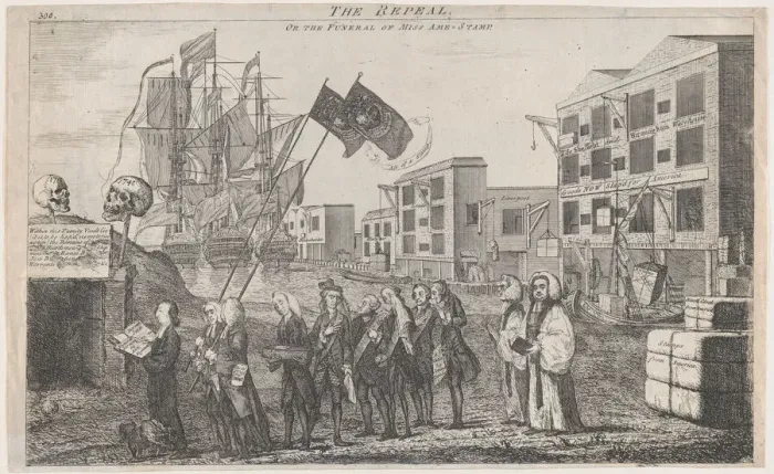 Framed Print : The Repeal, or the Funeral of Miss Ame - Stamp, March 16, 1766. March 16, 1766. Creator: Anon Framed Print : The Repeal, or the Funeral of Miss Ame - Stamp, March 16, 1766. March 16, 1766. Creator: Anon