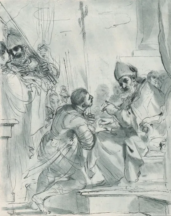 Framed Print : Repentance of St. William, 1764-98. Creator: Vincenzio Vangelisti Framed Print : Repentance of St. William, 1764-98. Creator: Vincenzio Vangelisti