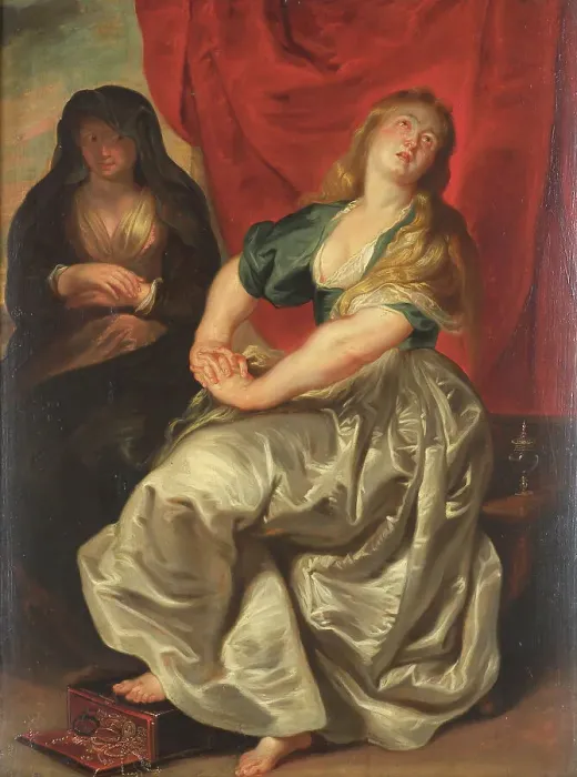 Framed Print : The Repentant Magdalene, 1727-1826. Creator: Unknown Framed Print : The Repentant Magdalene, 1727-1826. Creator: Unknown