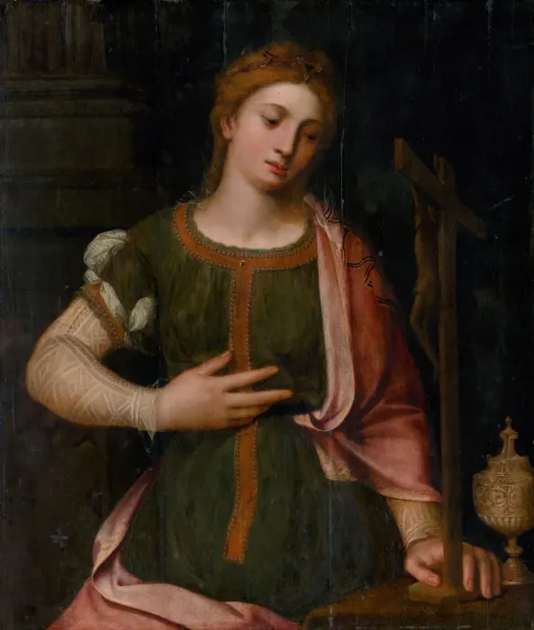 Framed Print : The Repentant Mary Magdalene, 1540. Creator: Master of Antwerp (active ca. 1520) Framed Print : The Repentant Mary Magdalene, 1540. Creator: Master of Antwerp (active ca. 1520)