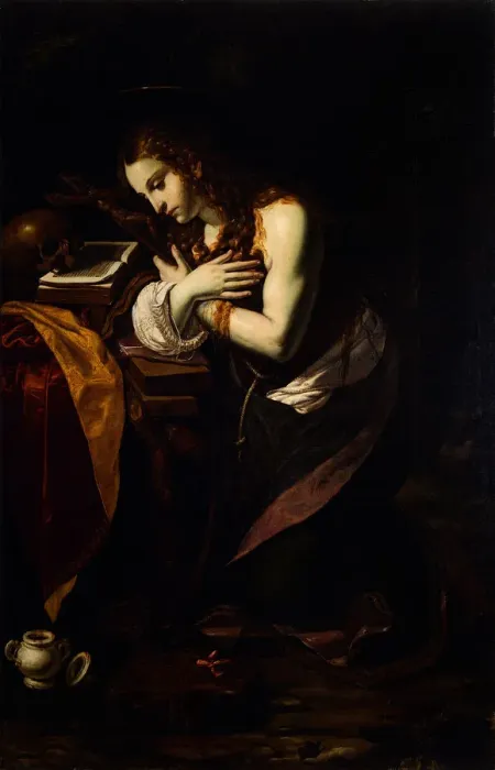 Framed Print : The Repentant Mary Magdalene, 1625-1630. Creator: Guerrieri, Giovanni Francesco (1589-1657) Framed Print : The Repentant Mary Magdalene, 1625-1630. Creator: Guerrieri, Giovanni Francesco (1589-1657)