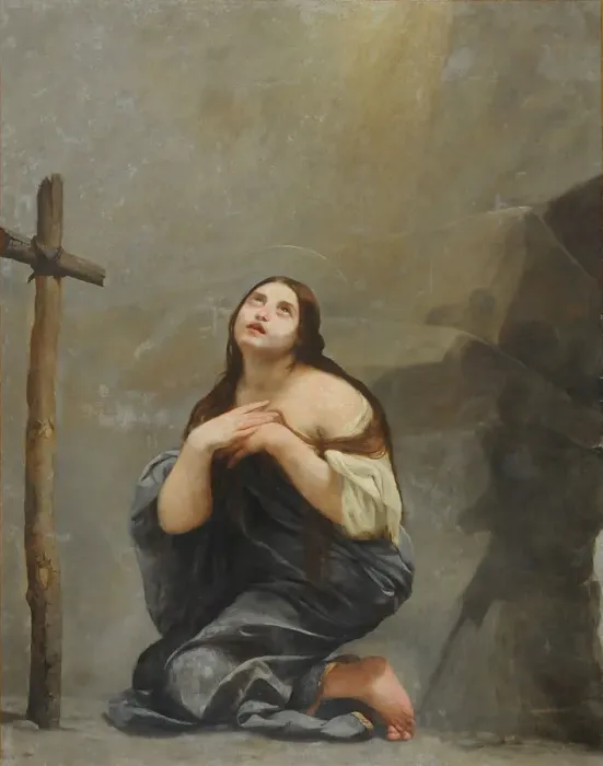 Framed Print : The Repentant Mary Magdalene, 1637-1639. Creator: Canlassi (Called Cagnacci), Guido Framed Print : The Repentant Mary Magdalene, 1637-1639. Creator: Canlassi (Called Cagnacci), Guido