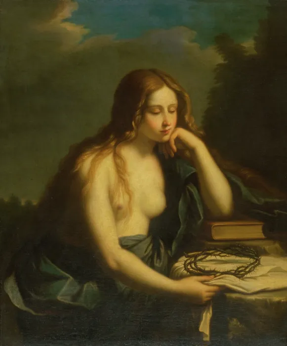 Framed Print : Repentant Mary Magdalene, 1662. Creator: Cesare Gennari Framed Print : Repentant Mary Magdalene, 1662. Creator: Cesare Gennari
