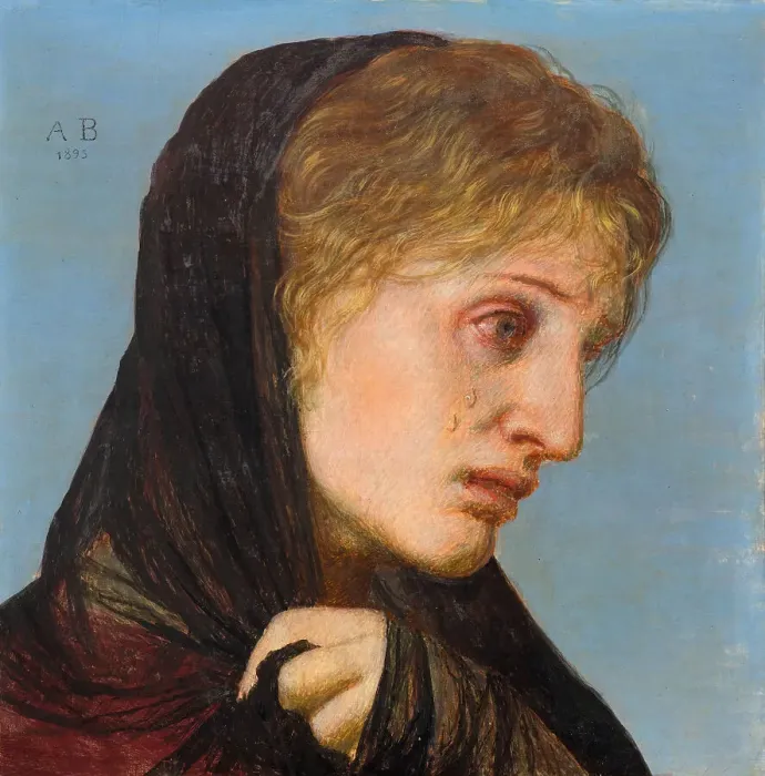 Framed Print : The Repentant Mary Magdalene, 1895. Creator: Böcklin; Arnold (1827-1901) Framed Print : The Repentant Mary Magdalene, 1895. Creator: Böcklin; Arnold (1827-1901)