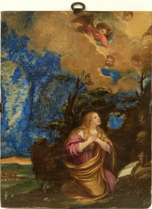 Framed Print : The Repentant Mary Magdalene, First Half of 17th cen.. Creator: Anonymous Framed Print : The Repentant Mary Magdalene, First Half of 17th cen.. Creator: Anonymous