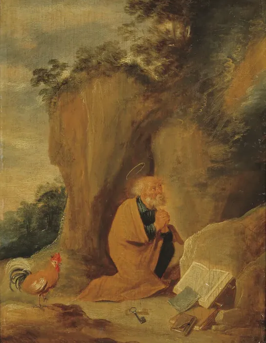 Framed Print : The Repentant St Peter, c17th century. Creator: Unknown Framed Print : The Repentant St Peter, c17th century. Creator: Unknown
