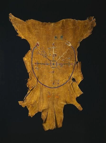 Replica of a Drypainting (Iikaah) after a drypainting by Tsi-tcaci, late 1800s-early 1900s