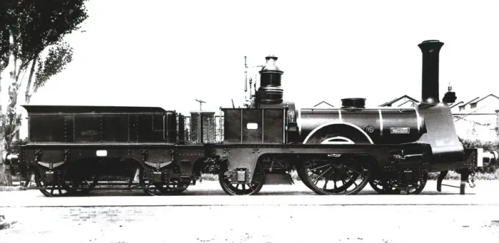 Framed Print : Replica of the locomotive Mataro, in the centennial of the first trip by train Framed Print : Replica of the locomotive Mataro, in the centennial of the first trip by train