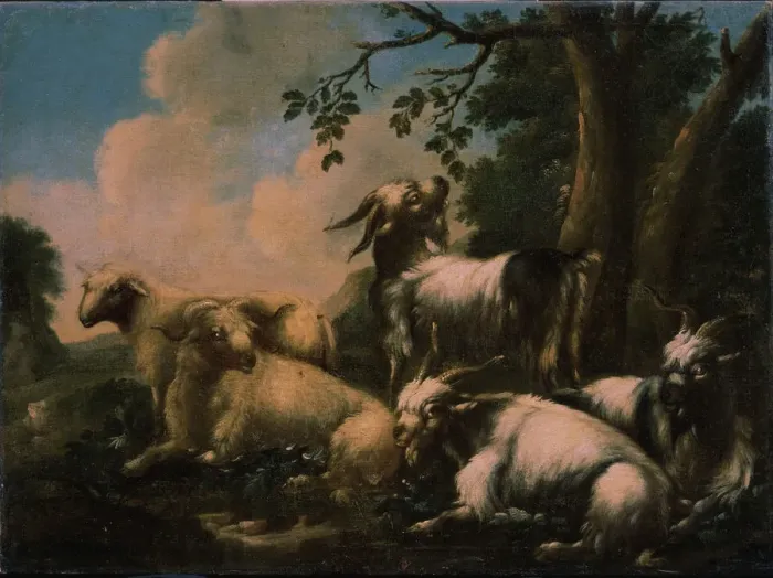 Framed Print : Repose of Herd. Artist: Roos, Philipp Peter (1651-1705) Framed Print : Repose of Herd. Artist: Roos, Philipp Peter (1651-1705)