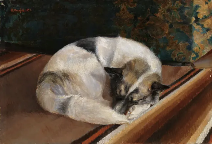 Framed Print : Reposing Dog, 1894. Creator: Sigrid Granfelt Framed Print : Reposing Dog, 1894. Creator: Sigrid Granfelt