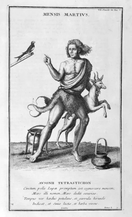 Framed Print : A representation of March, 1757. Artist: Bernard de Montfaucon Framed Print : A representation of March, 1757. Artist: Bernard de Montfaucon
