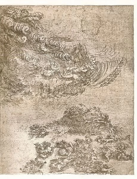 Representation of a tempest, c1472-c1519 (1883). Artist: Leonardo da Vinci