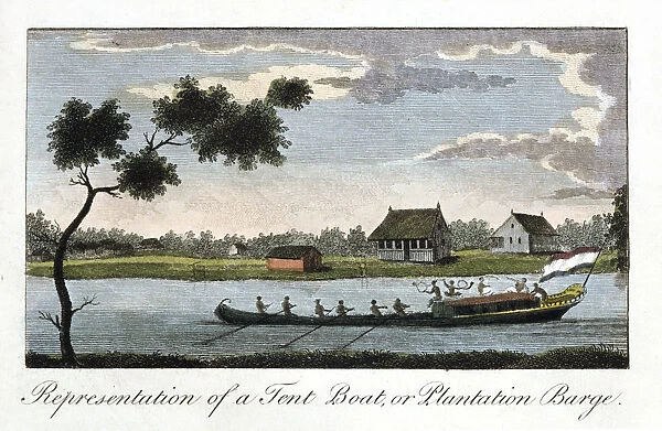 Representation of a Tent Boat, or Plantation Barge, 1813