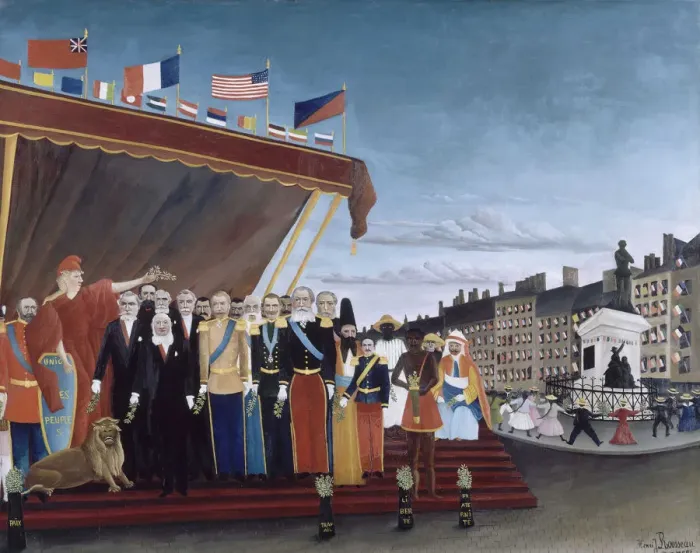 Framed Print : Representatives of Foreign Powers coming to Salute the Republic as a Sign of Peace, 1907 Framed Print : Representatives of Foreign Powers coming to Salute the Republic as a Sign of Peace, 1907