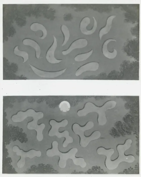 Framed Print : Reproduction of illustrations showing flower garden designs, between 1915 and 1925. Creator: Frances Benjamin Johnston Framed Print : Reproduction of illustrations showing flower garden designs, between 1915 and 1925. Creator: Frances Benjamin Johnston