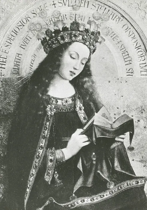 Framed Print : Reproduction of painting showing Virgin Mary. Creator: Frances Benjamin Johnston Framed Print : Reproduction of painting showing Virgin Mary. Creator: Frances Benjamin Johnston