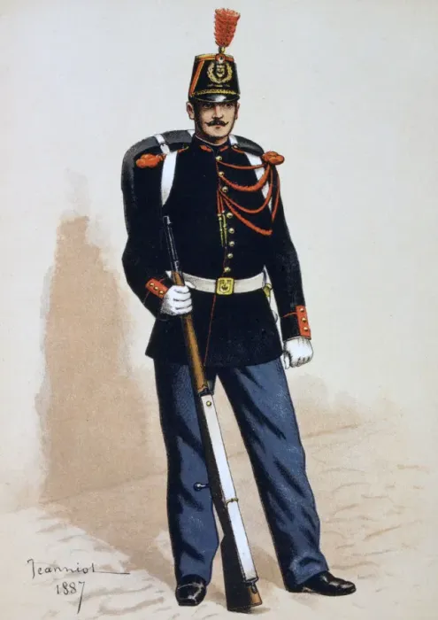 Framed Print : Republican Guard, 1871 (1887). Artist: A Lemercier Framed Print : Republican Guard, 1871 (1887). Artist: A Lemercier