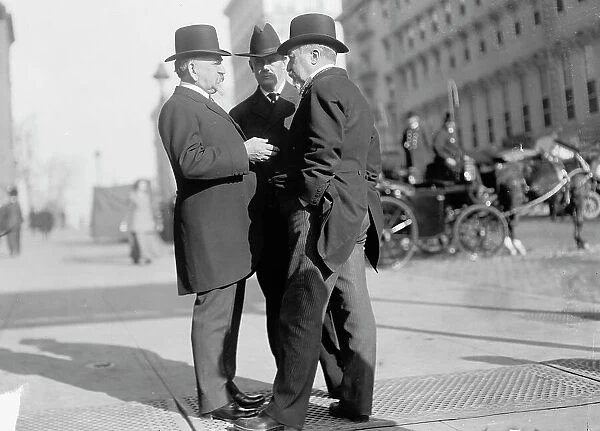 Republican National Committee, Charles F. Brooker; Harry S. New; Franklin Murphy of New Jersey, 1912 Creator: Harris & Ewing. Republican National Committee, Charles F. Brooker; Harry S