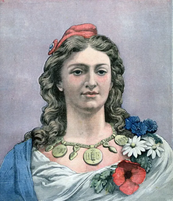 Framed Print : Republique, 1891. Artist: Jean-Charles Gauthier Framed Print : Republique, 1891. Artist: Jean-Charles Gauthier
