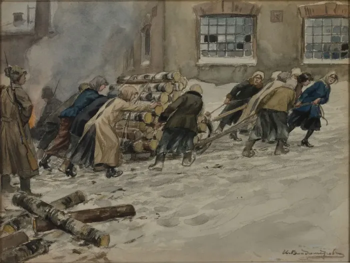 Framed Print : Requisition of firewood, 1918-1923 Framed Print : Requisition of firewood, 1918-1923