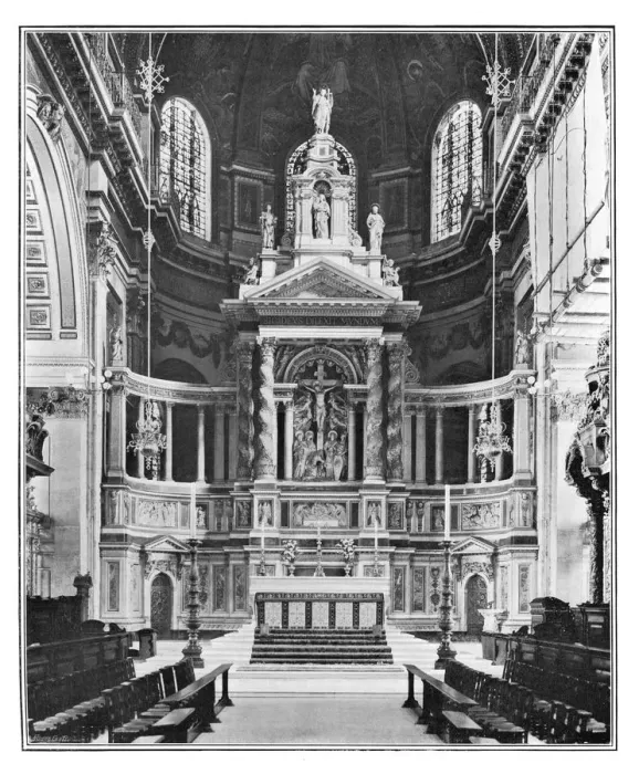 Framed Print : The Reredos in St Pauls Cathedral, 1901 Framed Print : The Reredos in St Pauls Cathedral, 1901