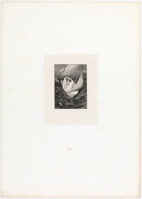 Framed Print : Rescue. (Opus VI, Plate 6 from Paraphrase on the Finding of a Glove), 1881 Framed Print : Rescue. (Opus VI, Plate 6 from Paraphrase on the Finding of a Glove), 1881
