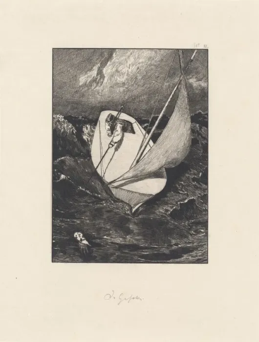 Framed Print : Rescue (Rettung), 1878 / 1880. Creator: Max Klinger Framed Print : Rescue (Rettung), 1878 / 1880. Creator: Max Klinger