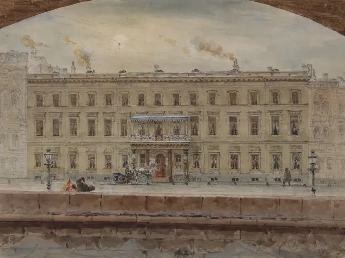 Framed Print : The Reserve House of the Winter Palace, 1860 Framed Print : The Reserve House of the Winter Palace, 1860