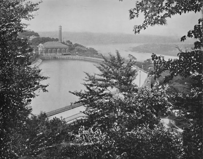 Framed Print : Reservoir, Eden Park, Cincinnati, Ohio, c1897. Creator: Unknown Framed Print : Reservoir, Eden Park, Cincinnati, Ohio, c1897. Creator: Unknown