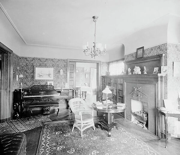 Residence of Albert E. Silk, reception room, Detroit, Mich. between 1900 and 1910. Creator: Unknown