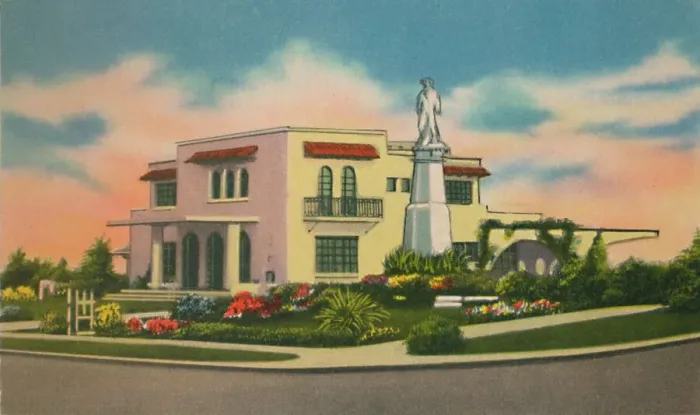 Framed Print : Residence in Altos del Prado, Barranquilla, c1940s Framed Print : Residence in Altos del Prado, Barranquilla, c1940s
