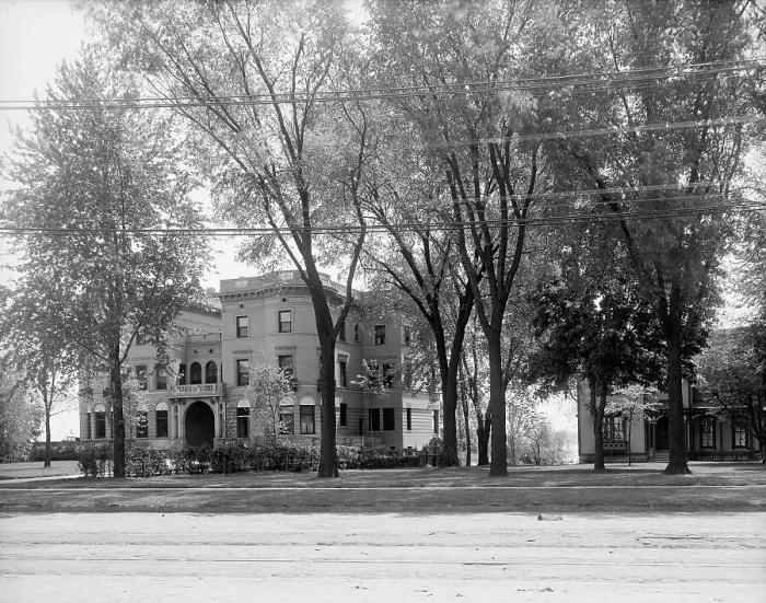 Framed Print : Residence of Dr. T.A. McGraw, Detroit, Mich. between 1900 and 1910. Creator: Unknown Framed Print : Residence of Dr. T.A. McGraw, Detroit, Mich. between 1900 and 1910. Creator: Unknown