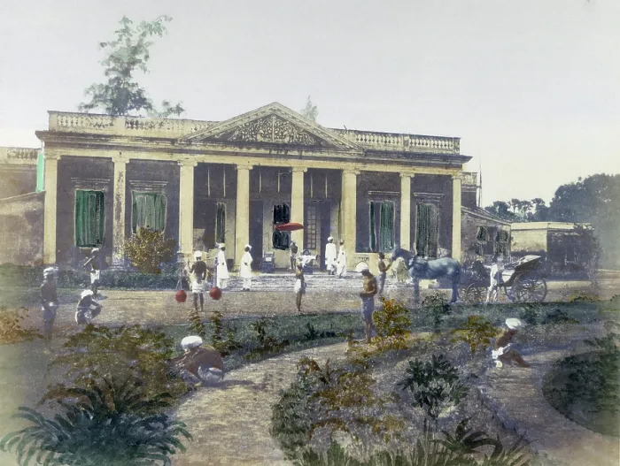 Framed Print : Residence of a European, India, 1850. Creator: Unknown Framed Print : Residence of a European, India, 1850. Creator: Unknown