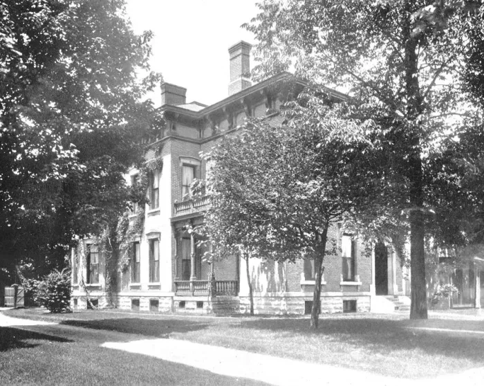 Framed Print : Residence of ex President Harrison, Indianapolis, Indiana, USA, c1900. Creator: Unknown Framed Print : Residence of ex President Harrison, Indianapolis, Indiana, USA, c1900. Creator: Unknown