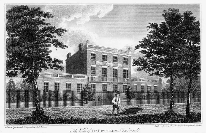Framed Print : Residence of John Coakley Lettsom, Camberwell, London, 1817 Framed Print : Residence of John Coakley Lettsom, Camberwell, London, 1817