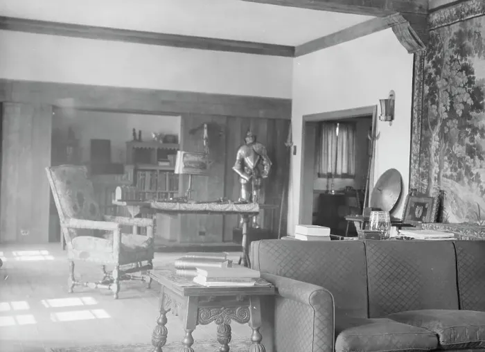 Framed Print : Residence of Thomas E. Martson, interiors, 1932. Creator: Arnold Genthe Framed Print : Residence of Thomas E. Martson, interiors, 1932. Creator: Arnold Genthe