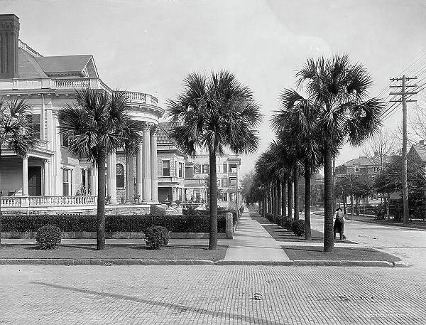 Residences, corner [of] Laura and Ashley Sts. Jacksonville, Fla. between 1900 and 1920. Creator: Unknown