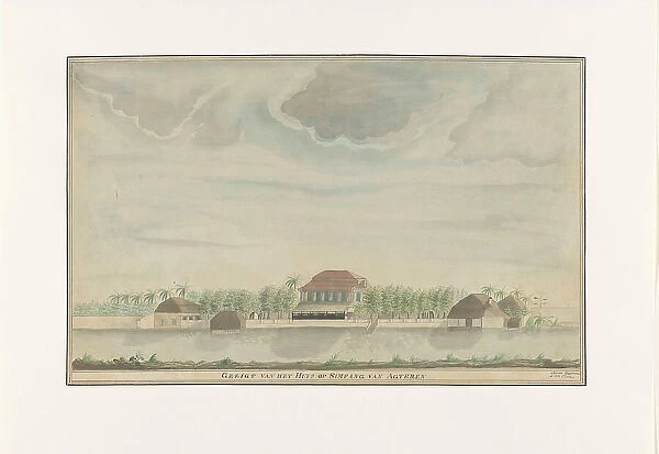 The Residents House at Simpang van Agteren, 1809. Creator: C. Coolen