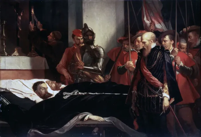 Framed Print : The Last Respects to the Remains of the Counts Egmont and Hoorn, 1863. Artist: Louis Gallait Framed Print : The Last Respects to the Remains of the Counts Egmont and Hoorn, 1863. Artist: Louis Gallait
