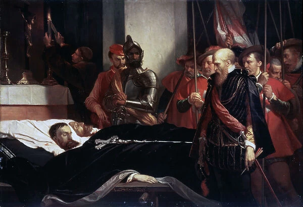 The Last Respects to the Remains of the Counts Egmont and Hoorn, 1863. Artist: Louis Gallait