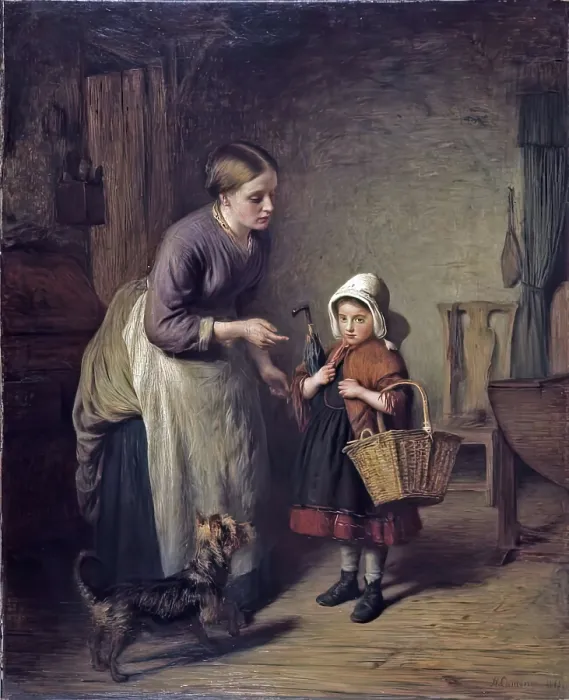 Framed Print : Responsibility, 1869. Creator: Hugh Cameron Framed Print : Responsibility, 1869. Creator: Hugh Cameron