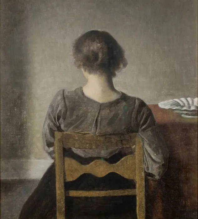 Framed Print : Rest. Artist: Hammershoi, Vilhelm (1864-1916) Framed Print : Rest. Artist: Hammershoi, Vilhelm (1864-1916)