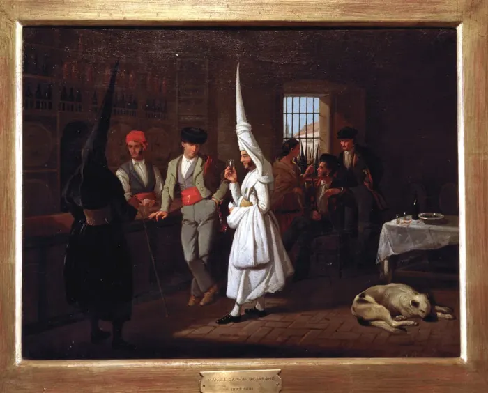 Framed Print : Rest of the Brotherhood, oil Framed Print : Rest of the Brotherhood, oil