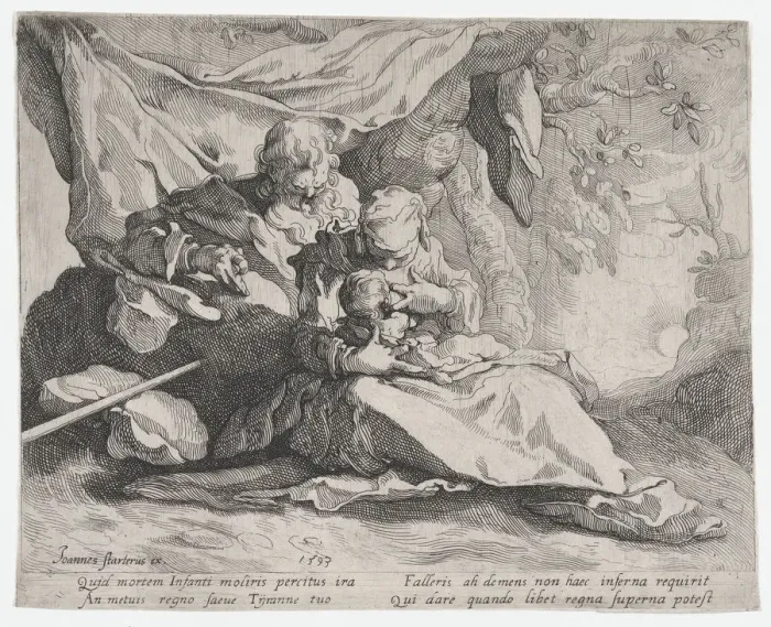 Framed Print : The Rest on the Flight into Egypt, 1593. Creator: Gerrit Pietersz Sweelink Framed Print : The Rest on the Flight into Egypt, 1593. Creator: Gerrit Pietersz Sweelink