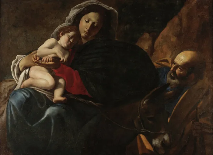 Framed Print : The Rest on the Flight into Egypt, 1622-1625. Creator: Caracciolo, Giovanni Battista (1578-1635) Framed Print : The Rest on the Flight into Egypt, 1622-1625. Creator: Caracciolo, Giovanni Battista (1578-1635)