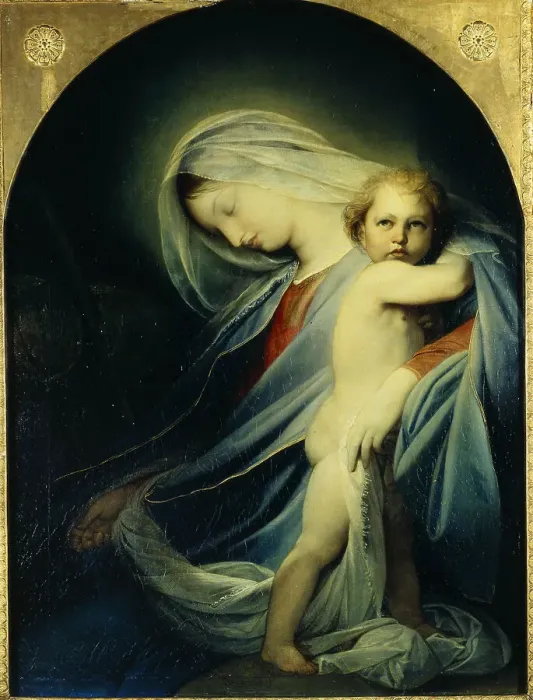 Framed Print : Rest on the Flight into Egypt, 1838. Artist: Bruni, Fyodor Antonovich (1800-1875) Framed Print : Rest on the Flight into Egypt, 1838. Artist: Bruni, Fyodor Antonovich (1800-1875)