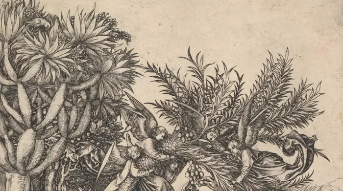Framed Print : Rest on the Flight into Egypt, ca. 1435-1491. Creator: Martin Schongauer Framed Print : Rest on the Flight into Egypt, ca. 1435-1491. Creator: Martin Schongauer